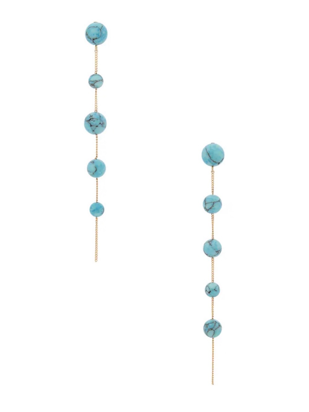 Cult Gaia Atum Earrings in Ibiza Turquoise NEW NIB